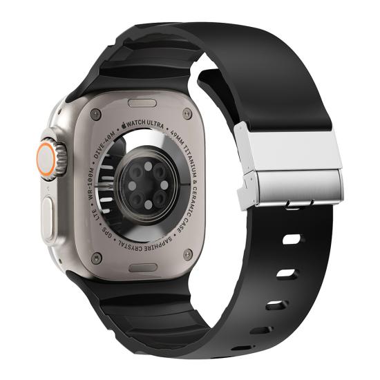 Watch 7 45mm Zore KRD-145 Metal Tokalı Silikon Kordon