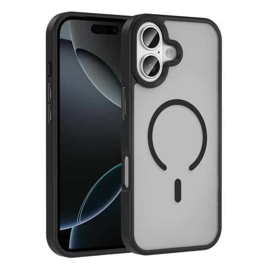 iPhone Uyumlu 17 Kılıf M-safe Şarj Özellikli Mat Arka Yüzey Zore Sio Kapak