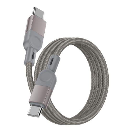 Zore ZR-44 Type-C to Type-C PD 100W Örgü Tasarımlı Hızlı Şarj Özellikli Data ve Şarj Kablosu 1M