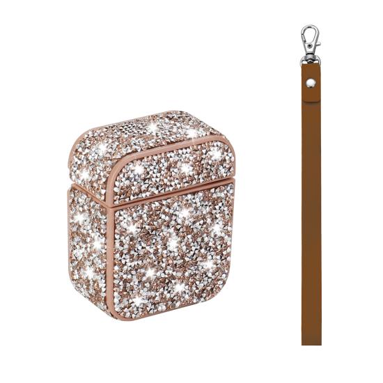 Airpods Uyumlu Zore Airbag 45 Bilek Askı Aparatlı Simli Şeffaf Kılıf