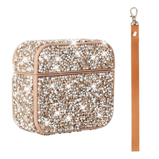 Airpods Uyumlu 3. Nesil Zore Airbag 45 Bilek Askı Aparatlı Simli Şeffaf Kılıf