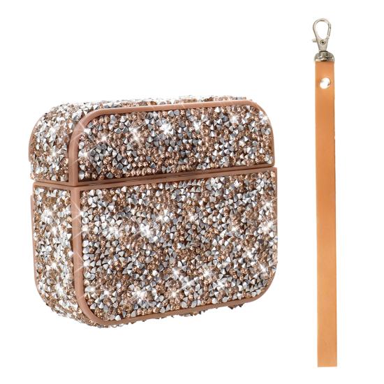 Airpods Uyumlu Pro 2 Zore Airbag 45 Bilek Askı Aparatlı Simli Şeffaf Kılıf