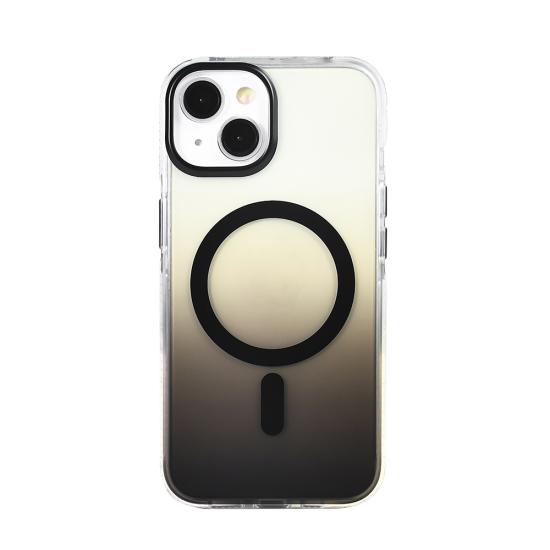 iPhone Uyumlu 14 Kılıf M-safe Şarj Özellikli Transparan Renk Geçişli Zore Toros Kapak