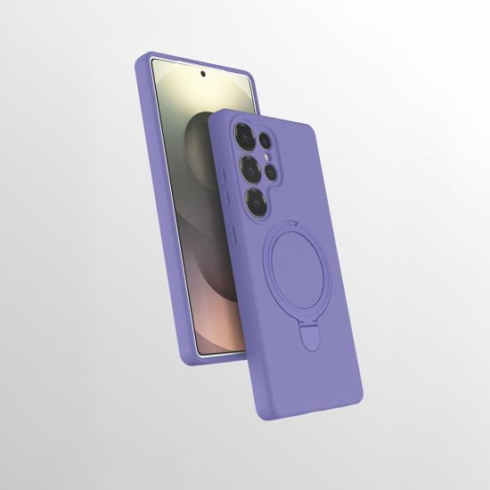 Galaxy Uyumlu S25 Ultra Kılıf M-safe Şarj Özellikli Standlı Zore Samara Kapak