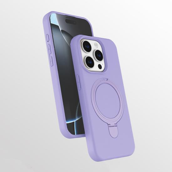 iPhone Uyumlu 15 Pro Kılıf M-safe Şarj Özellikli Standlı Zore Samara Kapak