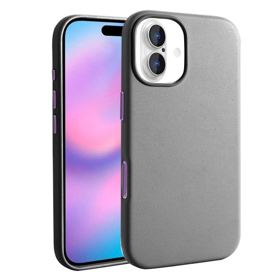 iPhone Uyumlu 17 Kılıf M-safe Şarj Özellikli PU Deri Görünümlü Zore Kupra Kapak