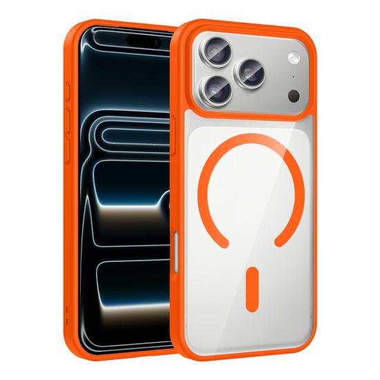 iPhone Uyumlu 17 Pro Kılıf M-safe Wireless Şarj Özellikli Silikon Zore Ege Kapak