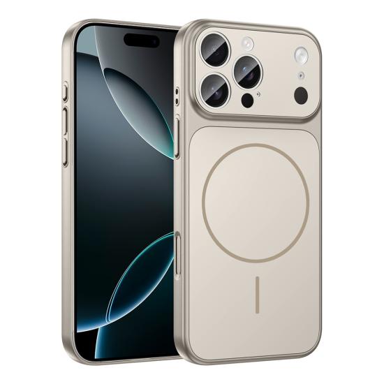 iPhone Uyumlu 15 Pro Max Kılıf Zore M-Safe Şarj Özellikli Kamera Korumalı Formen Kapak