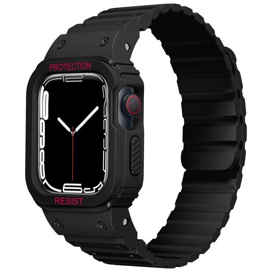 Watch 38mm Zore KRD-142 Airbag Tasarımlı Kasa Koruyuculu Silikon Kordon