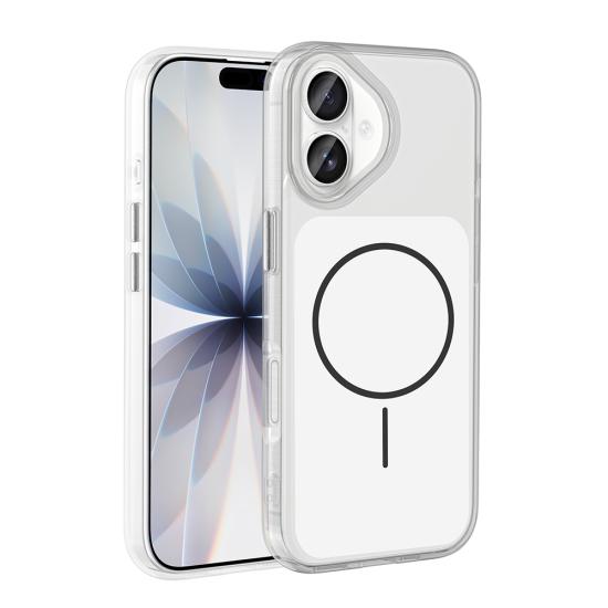 iPhone Uyumlu 17 Kılıf Metal Buton Tasarımlı Zore İkonik Sert Silikon Kapak