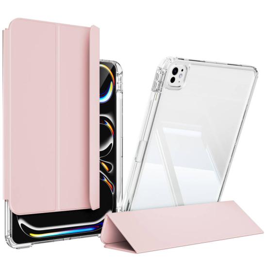 ​​  iPad Uyumlu Pro 13 2025 M5 Kılıf Magnetik Ayrılabilen Airbagli Zore Sliding Tablet Kılıfı