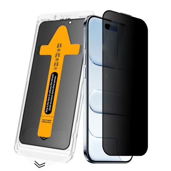 iPhone Uyumlu 17 Pro Zore 2.5D Oliv Hayalet Temperli Cam Ekran Koruyucu + Kolay Uygulama Aparatı