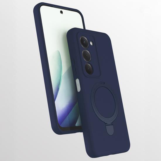 Xiaomi Uyumlu  Redmi 15 Kılıf M-safe Şarj Özellikli Standlı Zore Samara Kapak