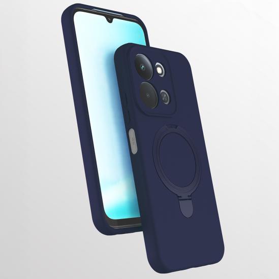 Xiaomi Uyumlu  Redmi 15C Kılıf M-safe Şarj Özellikli Standlı Zore Samara Kapak