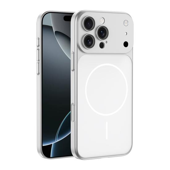 iPhone Uyumlu 13 Pro Max Kılıf Zore M-Safe Şarj Özellikli Kamera Korumalı Spark Kapak