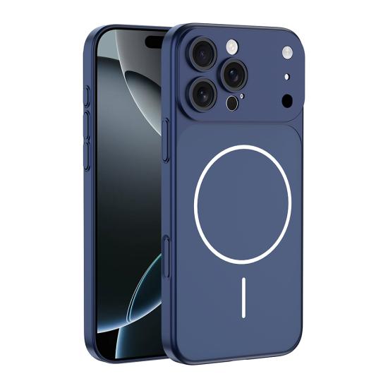 iPhone Uyumlu 14 Pro Max Kılıf Zore M-Safe Şarj Özellikli Kamera Korumalı Spark Kapak