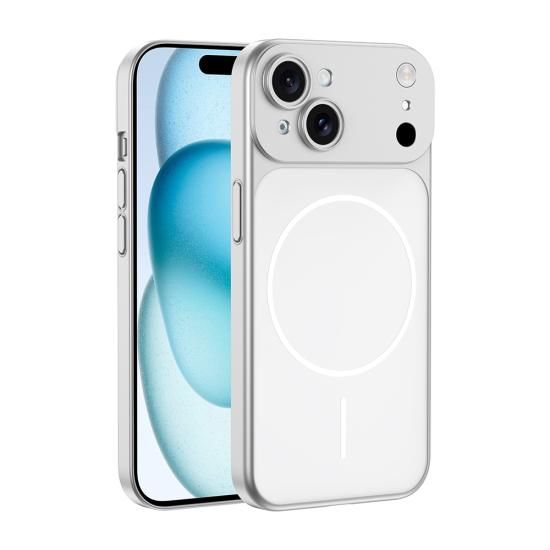 iPhone Uyumlu 15 Kılıf Zore M-Safe Şarj Özellikli Kamera Korumalı Spark Kapak