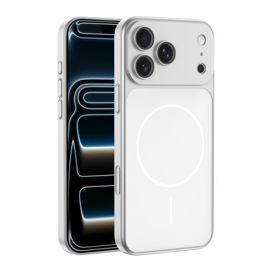 iPhone Uyumlu 16 Pro Max Kılıf Zore M-Safe Şarj Özellikli Kamera Korumalı Spark Kapak