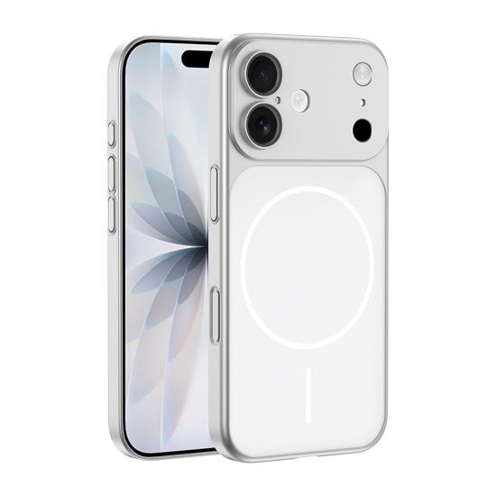 iPhone Uyumlu 17 Kılıf Zore M-Safe Şarj Özellikli Kamera Korumalı Spark Kapak