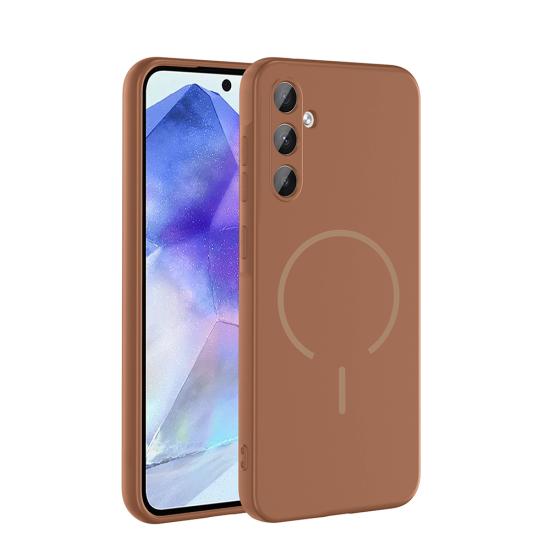 Galaxy Uyumlu A55 Kılıf M-safe Şarj Özellikli Zore Meta Kapak