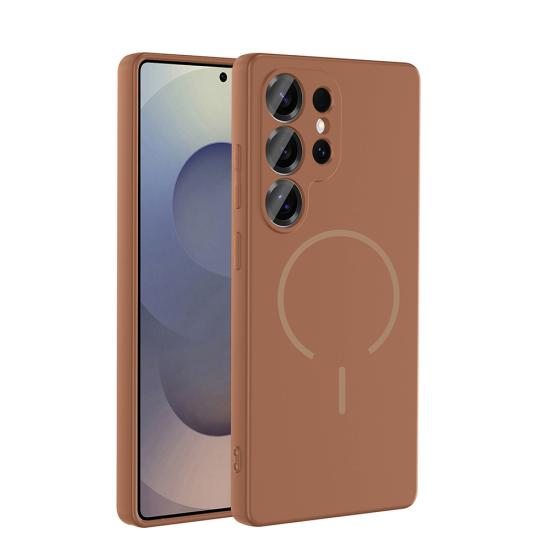 Galaxy Uyumlu S24 Ulta Kılıf M-safe Şarj Özellikli Zore Meta Kapak