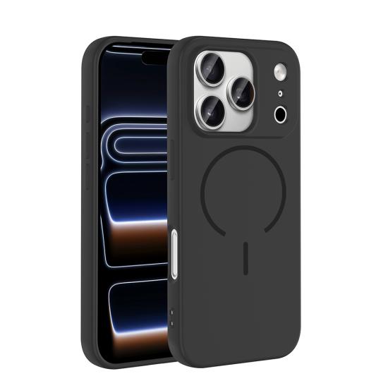 iPhone Uyumlu 17 Pro Max Kılıf M-safe Şarj Özellikli Zore Meta Kapak