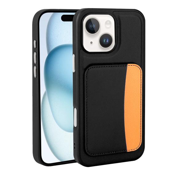 iPhone Uyumlu 13 Kılıf Kartlıklı Zore X-Kart Silikon Kapak