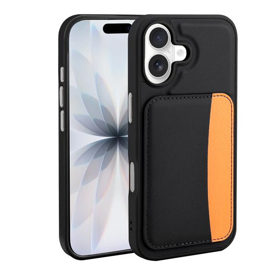 iPhone Uyumlu 16 Kılıf Kartlıklı Zore X-Kart Silikon Kapak