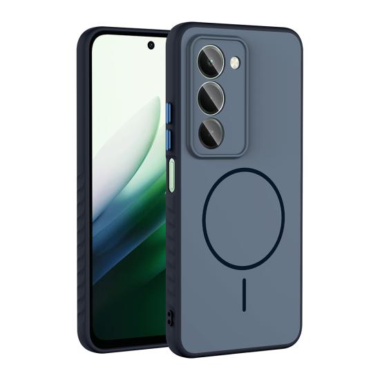 Xiaomi Uyumlu  Redmi 15 Kılıf M-safe Şarj Özellikli Zore Tea Kapak