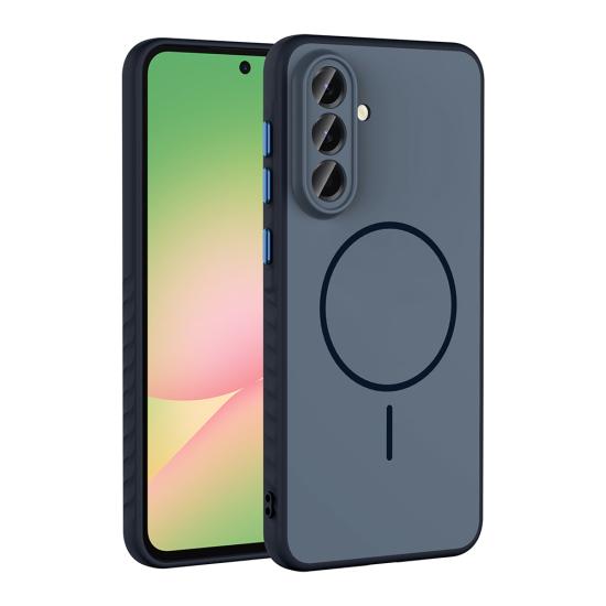 Galaxy Uyumlu A56 Kılıf M-safe Şarj Özellikli Zore Tea Kapak