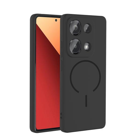 Xiaomi Uyumlu  Redmi Note 13 Pro 4G Kılıf M-safe Şarj Özellikli Zore Meta Kapak