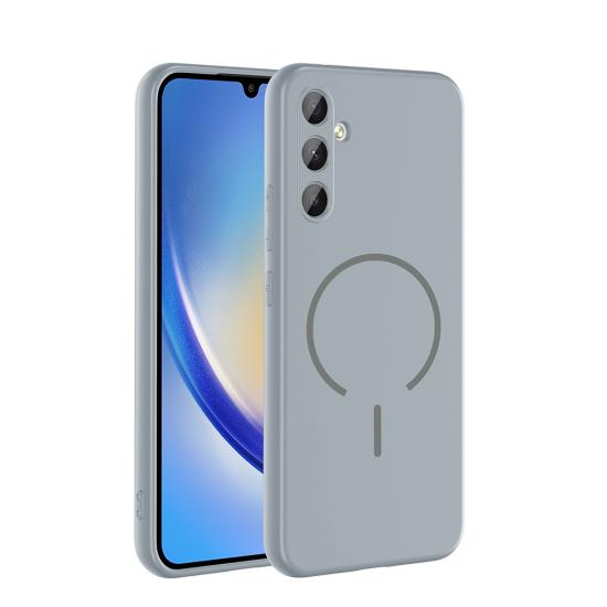 Galaxy Uyumlu A34 Kılıf M-safe Şarj Özellikli Zore Meta Kapak