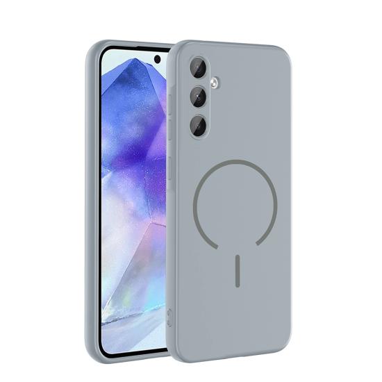 Galaxy Uyumlu A35 Kılıf M-safe Şarj Özellikli Zore Meta Kapak
