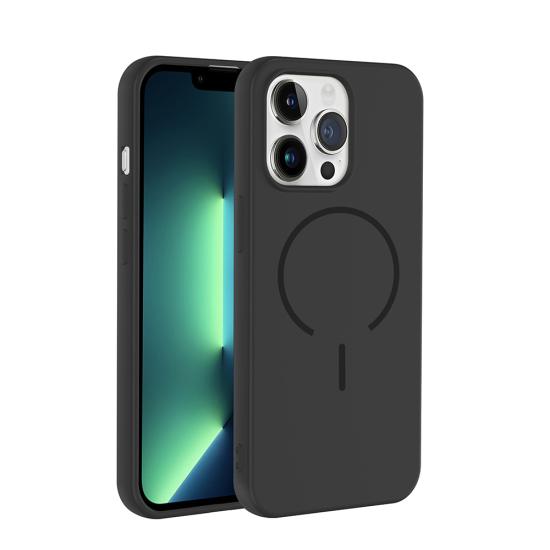 iPhone Uyumlu 13 Pro Kılıf M-safe Şarj Özellikli Zore Meta Kapak