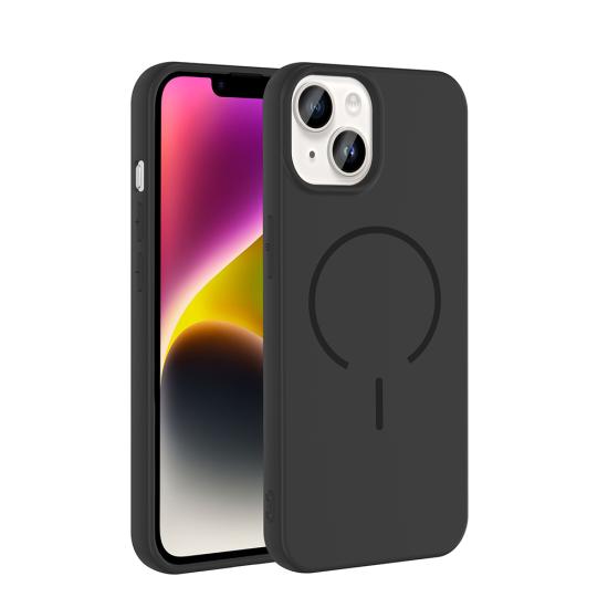 iPhone Uyumlu 14 Kılıf M-safe Şarj Özellikli Zore Meta Kapak