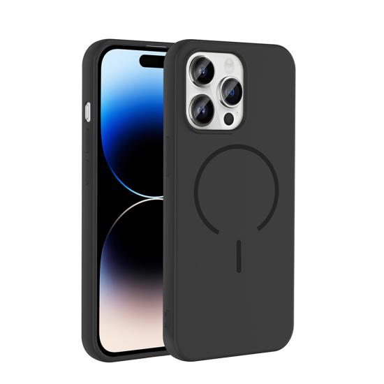 iPhone Uyumlu 14 Pro Max Kılıf M-safe Şarj Özellikli Zore Meta Kapak