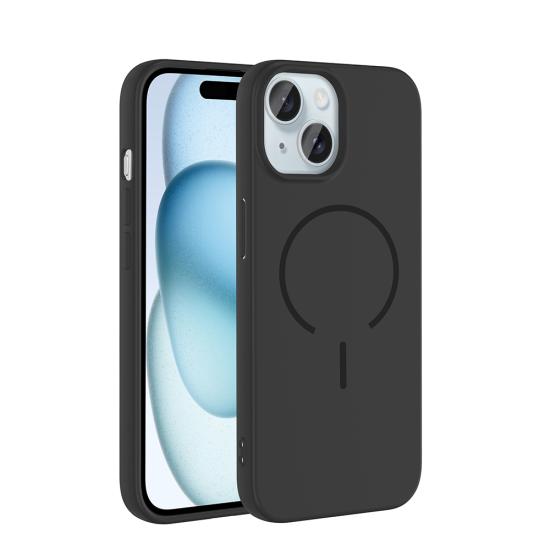 iPhone Uyumlu 15 Kılıf M-safe Şarj Özellikli Zore Meta Kapak