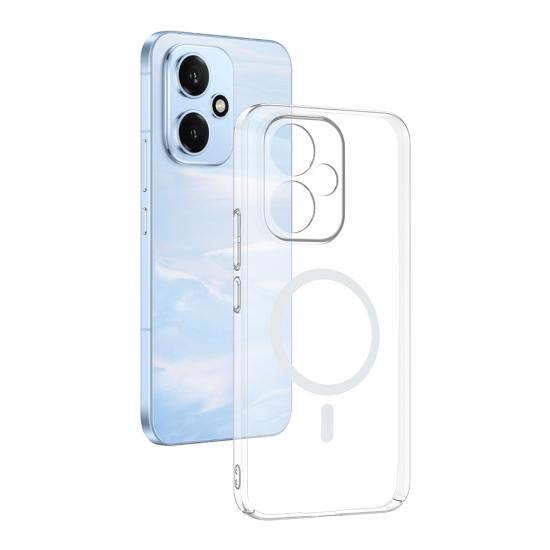 Honor 400 Kamera Korumalı M-Safe Şarj Özellikli Şeffaf Zore London Sert PC Kapak