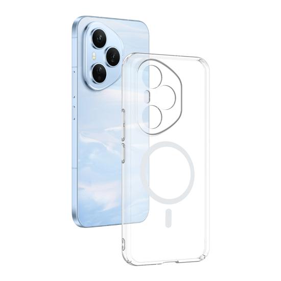 Honor 400 Pro Kamera Korumalı M-Safe Şarj Özellikli Şeffaf Zore London Sert PC Kapak