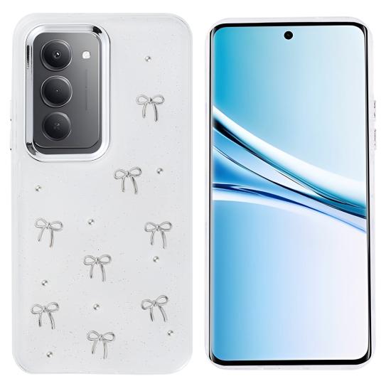 Xiaomi Uyumlu Redmi 15 Kılıf Airbag Tasarımlı Simli Şeffaf Zore Kutup Kapak