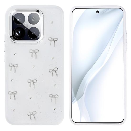 Xiaomi Uyumlu 15T Pro Kılıf Airbag Tasarımlı Simli Şeffaf Zore Kutup Kapak