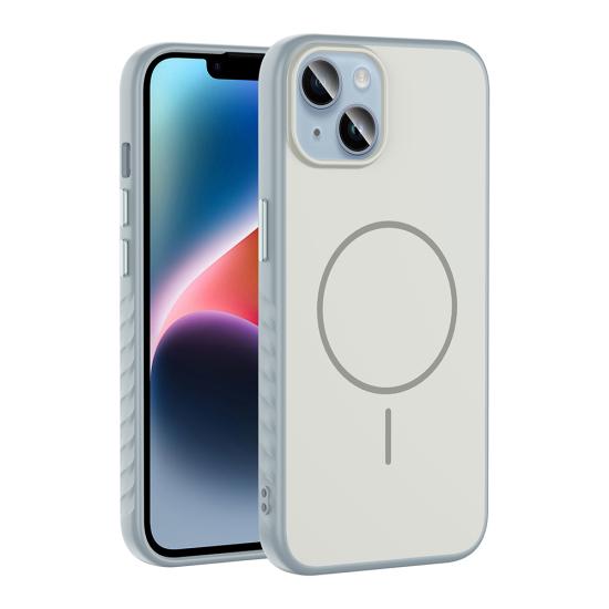 iPhone Uyumlu 15 Kılıf M-safe Şarj Özellikli Zore Tea Kapak