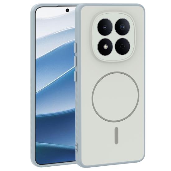 Xiaomi Uyumlu Redmi Note 15 5G Kılıf M-safe Şarj Özellikli Zore Tea Kapak