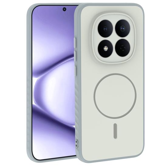 Xiaomi Uyumlu Redmi Note 15 Pro Kılıf M-safe Şarj Özellikli Zore Tea Kapak