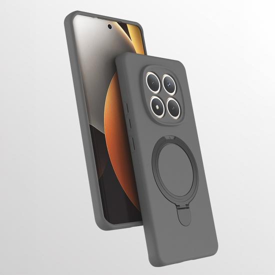 Xiaomi Uyumlu Redmi Note 15 4G Kılıf M-safe Şarj Özellikli Standlı Zore Samara Kapak