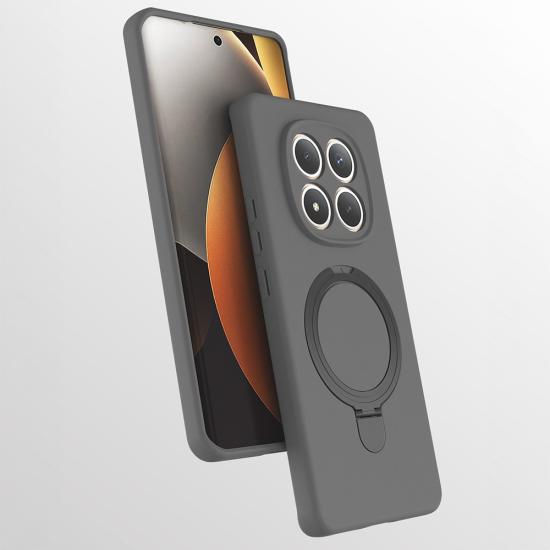 Xiaomi Uyumlu Redmi Note 15 Pro Kılıf M-safe Şarj Özellikli Standlı Zore Samara Kapak