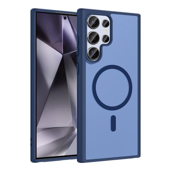 Galaxy Uyumlu S22 Ultra Kılıf M-safe Şarj Özellikli Zore Babet Kapak