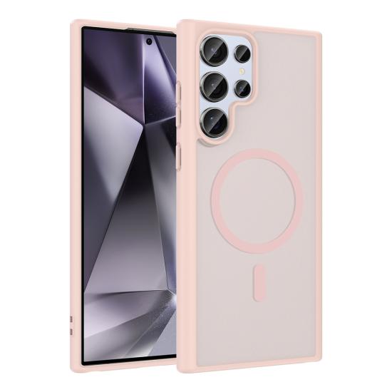 Galaxy Uyumlu S24 Ultra Kılıf M-safe Şarj Özellikli Zore Babet Kapak
