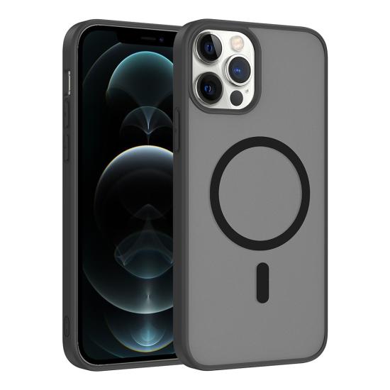 iPhone Uyumlu 11 Pro Max Kılıf M-safe Şarj Özellikli Zore Babet Kapak