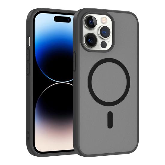 iPhone Uyumlu 14 Pro Kılıf M-safe Şarj Özellikli Zore Babet Kapak